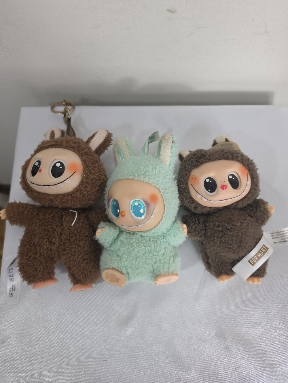 The Monsters Plush Bunny & Bear Small Pet Toy Keychain